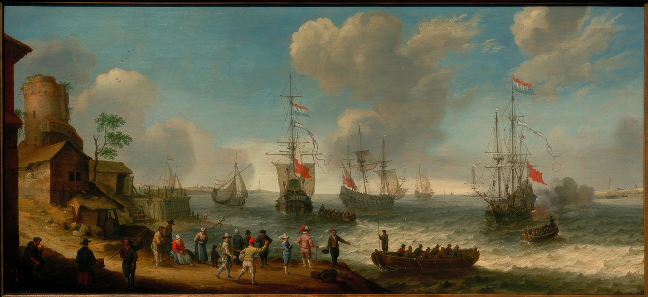 Holland hajók egy torkolatban alkotó: Abraham Willarts