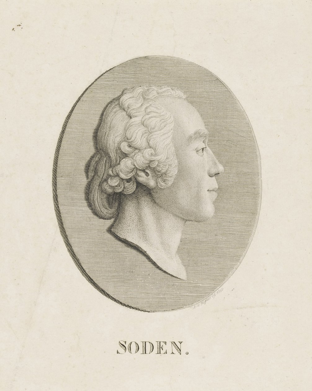 Friedrich Julius Heinrich Graf von Soden Sassanba utazott 1754-1831, 1800. alkotó: Abraham Wolfgang Küffner
