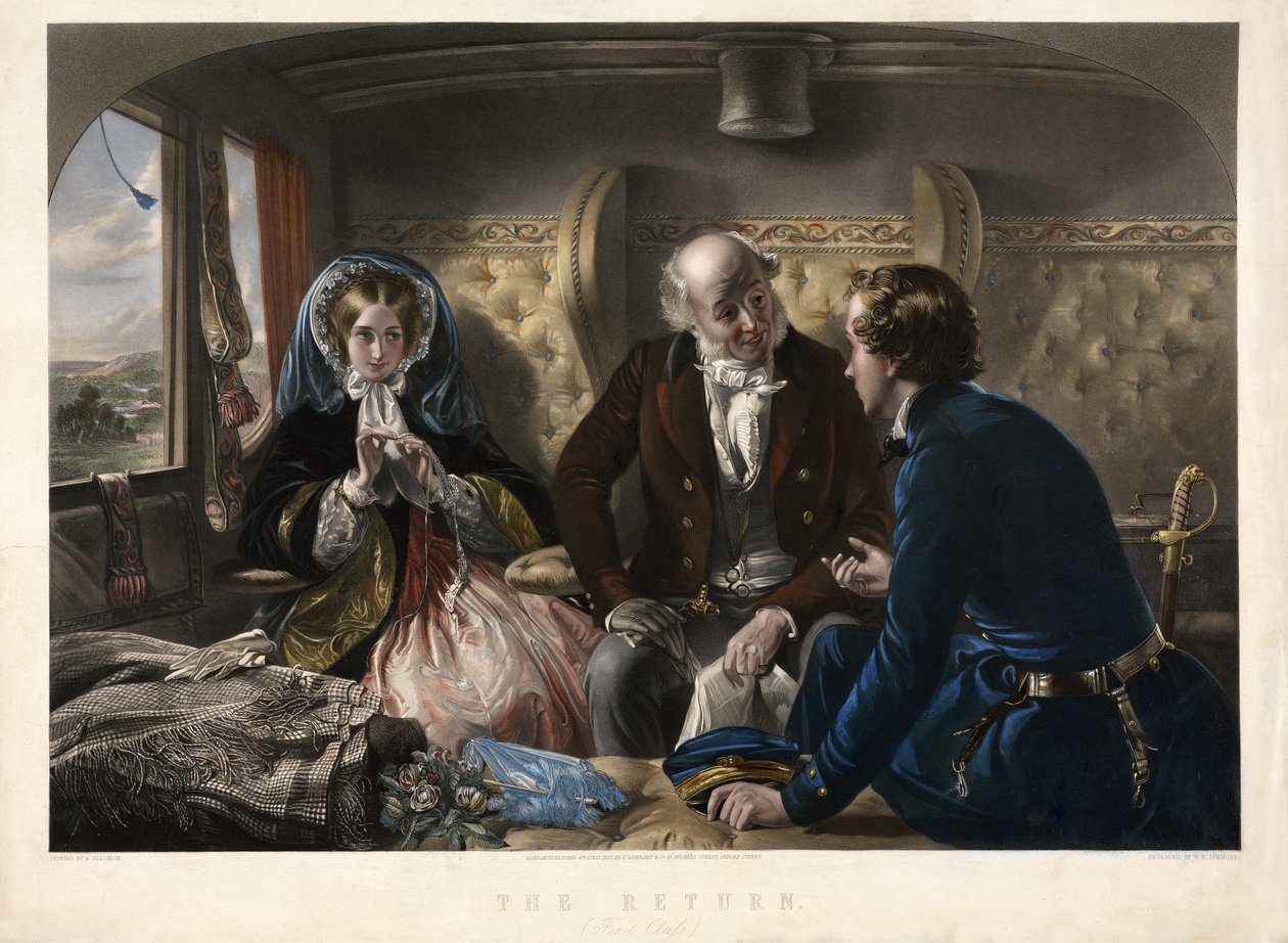 The Return (First Class), kocsma. 1857 alkotó: Abraham after Solomon