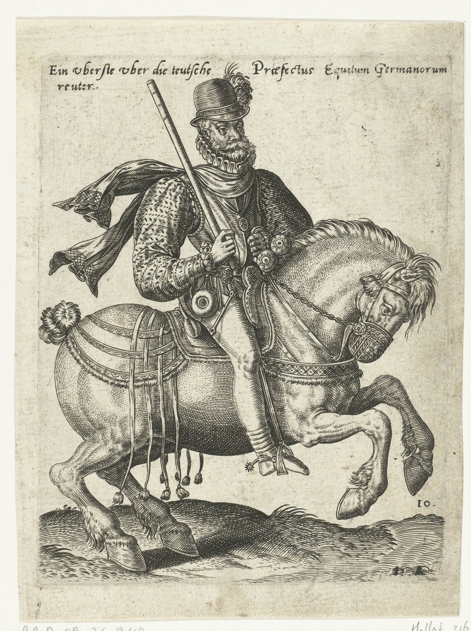 német lovas parancsnok alkotó: Abraham de Bruyn (attributed to)