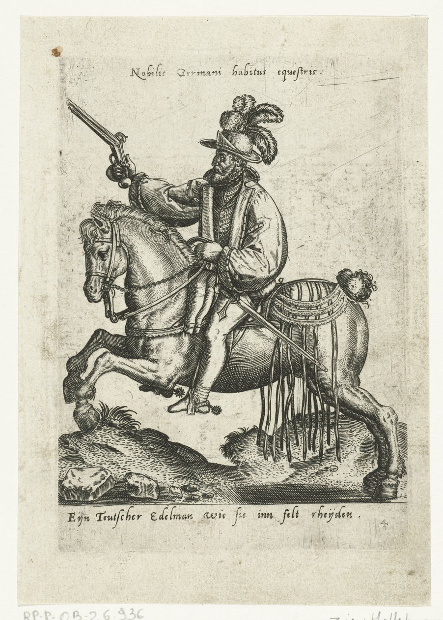 Német lovas fegyverrel alkotó: Abraham de Bruyn (attributed to)