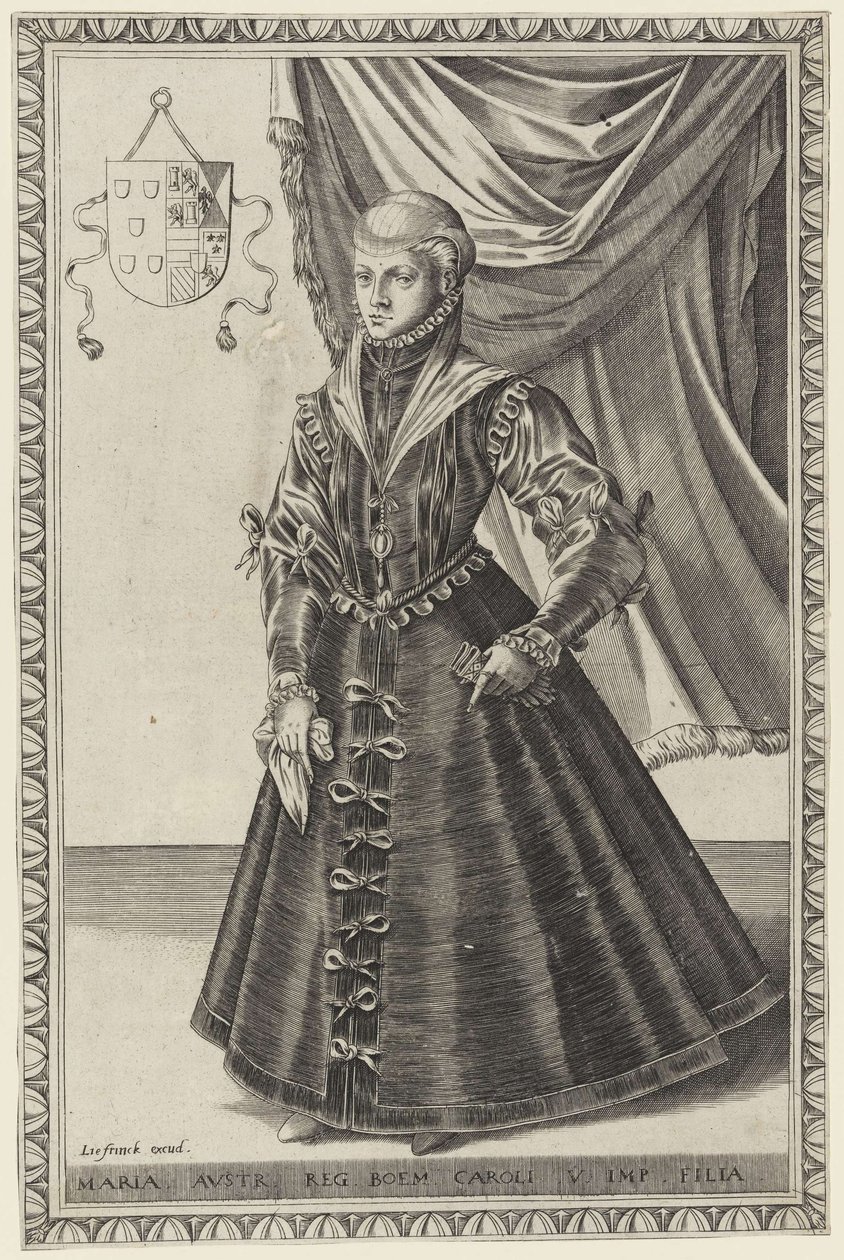 Abraham de Bruyn - Ausztria Mária, V. Károly leánya alkotó: Abraham de Bruyn