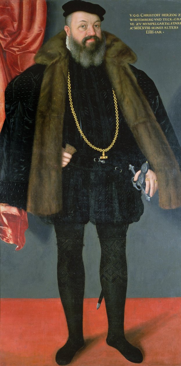 Christoph, Württemberg hercege (1515-68), I. Württembergi Ulrich fia spanyol viseletben alkotó: Abraham de Hel