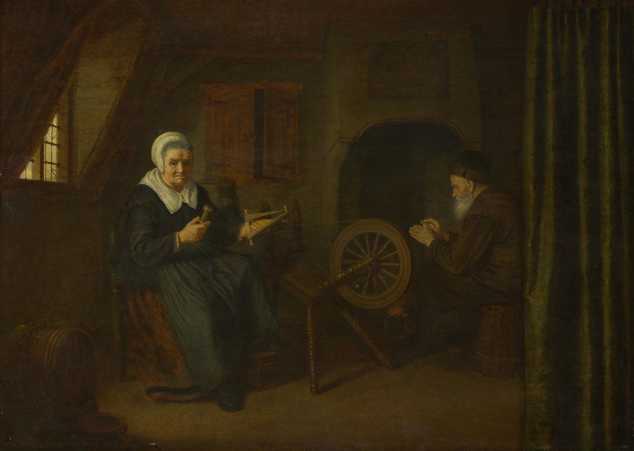 Tóbit és Anna, c. 16571658 alkotó: Abraham de Pape
