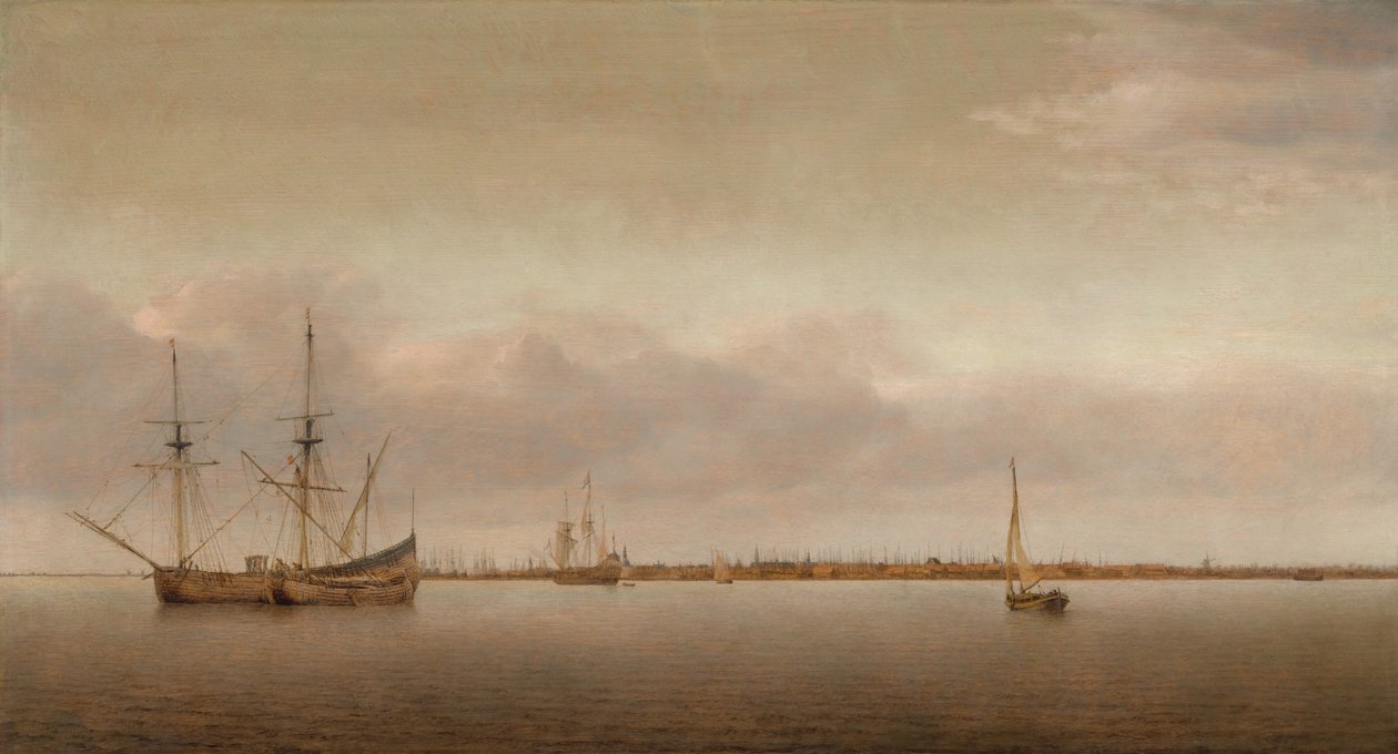 Hoorn látképe, c. 1650. alkotó: Abraham de Verwer