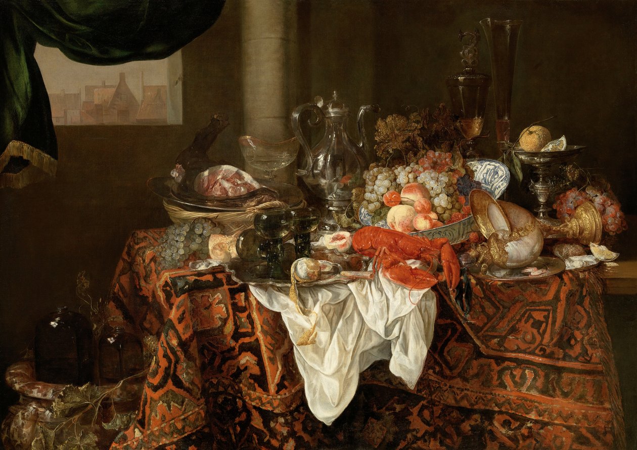 Bankett csendélet alkotó: Abraham van Beijeren