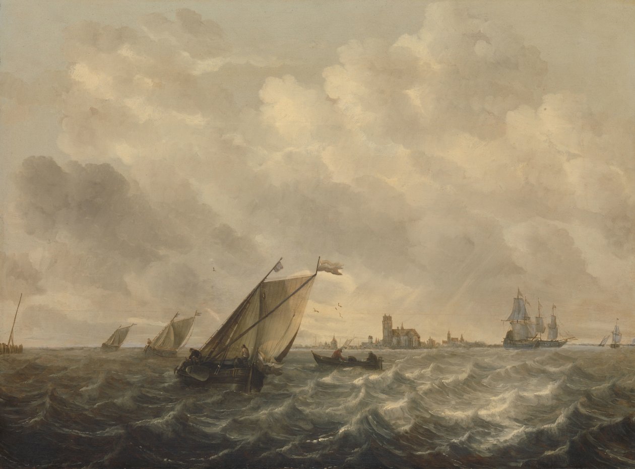 folyóranéző kilátás alkotó: Abraham van Beyeren
