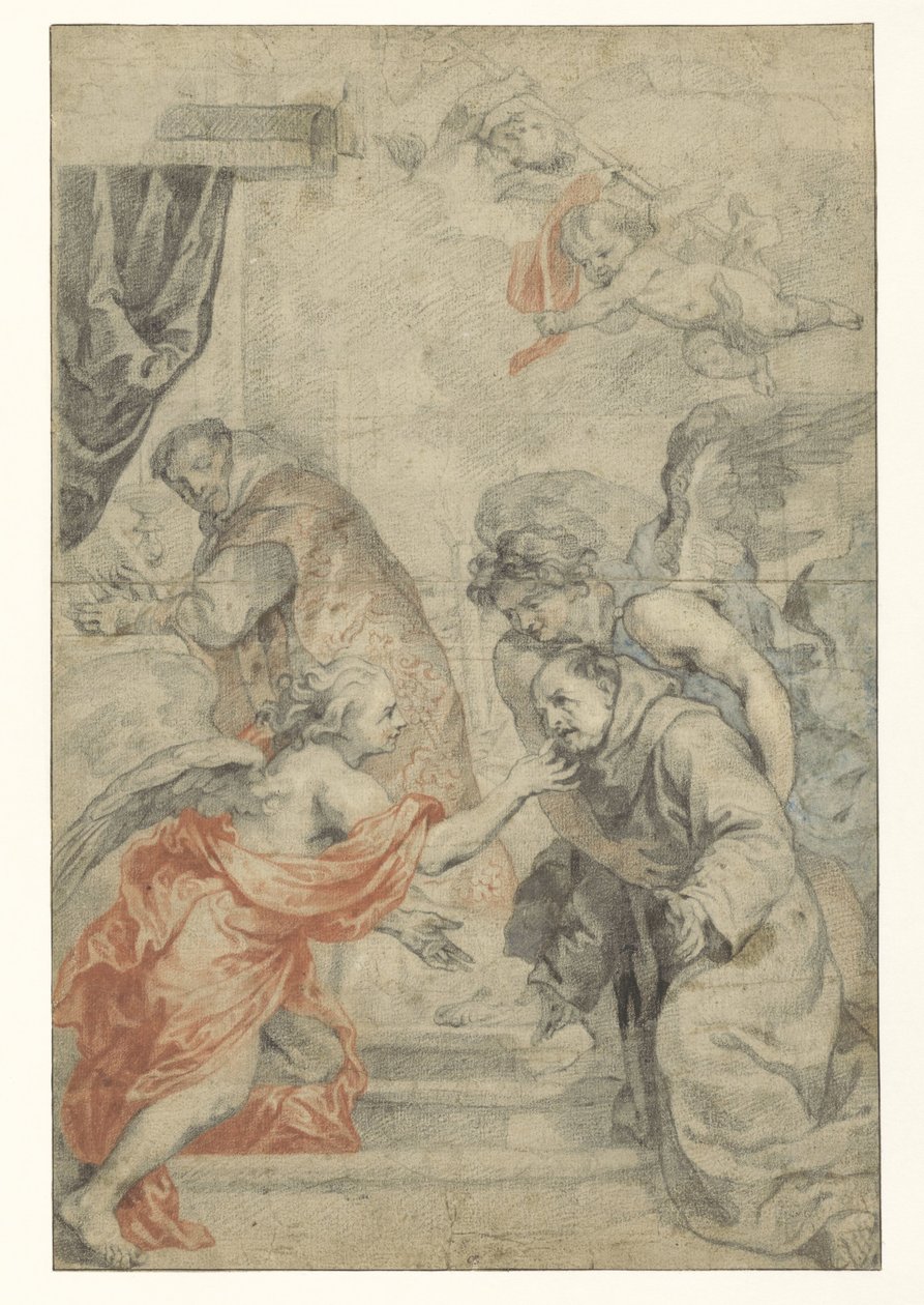 Szent Bonaventura közössége alkotó: Abraham van Diepenbeeck