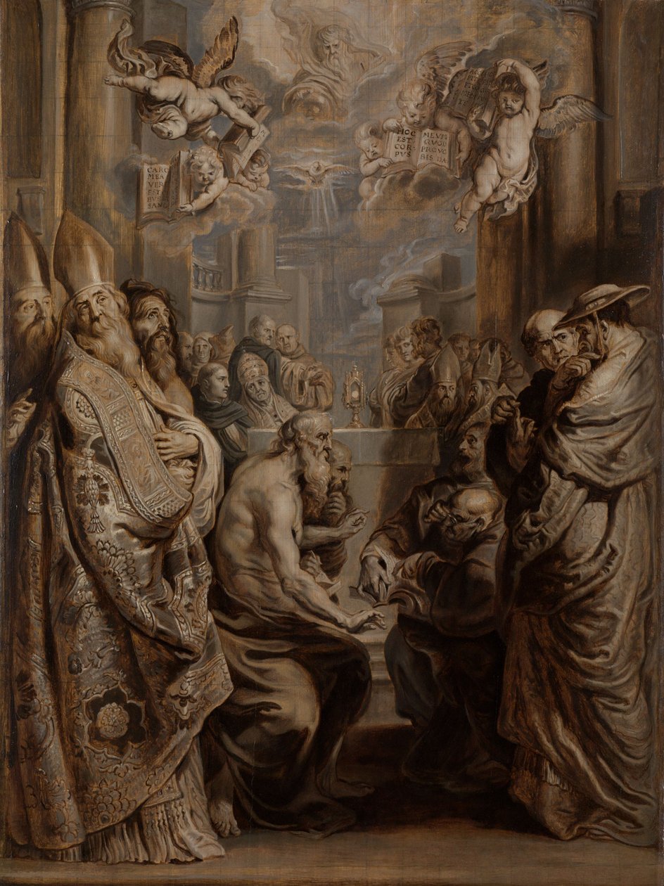 Vita Krisztus jelenlétéről az eucharisztiában alkotó: Abraham van Diepenbeeck