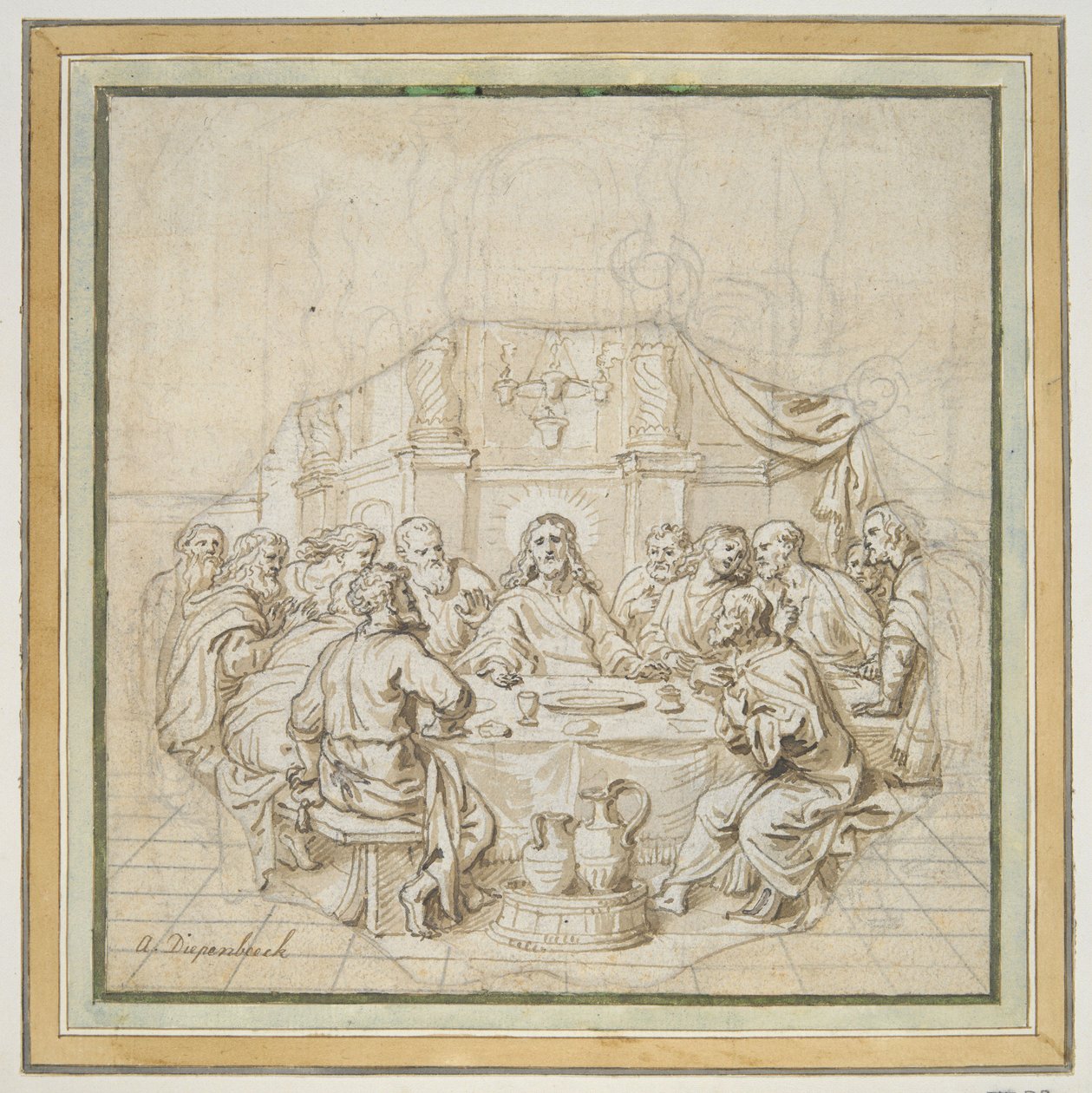 Az utolsó vacsora alkotó: Abraham van Diepenbeeck