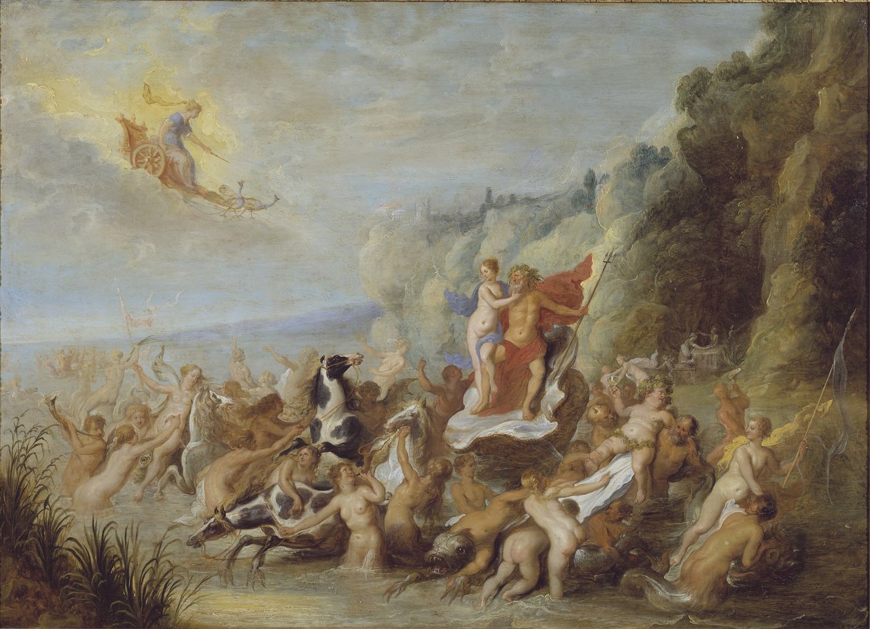 Neptunusz és Amphitrité diadala alkotó: Abraham van Diepenbeeck