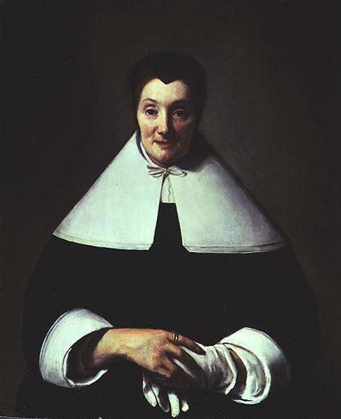Ötven éves nő portréja alkotó: Abraham van Dyck