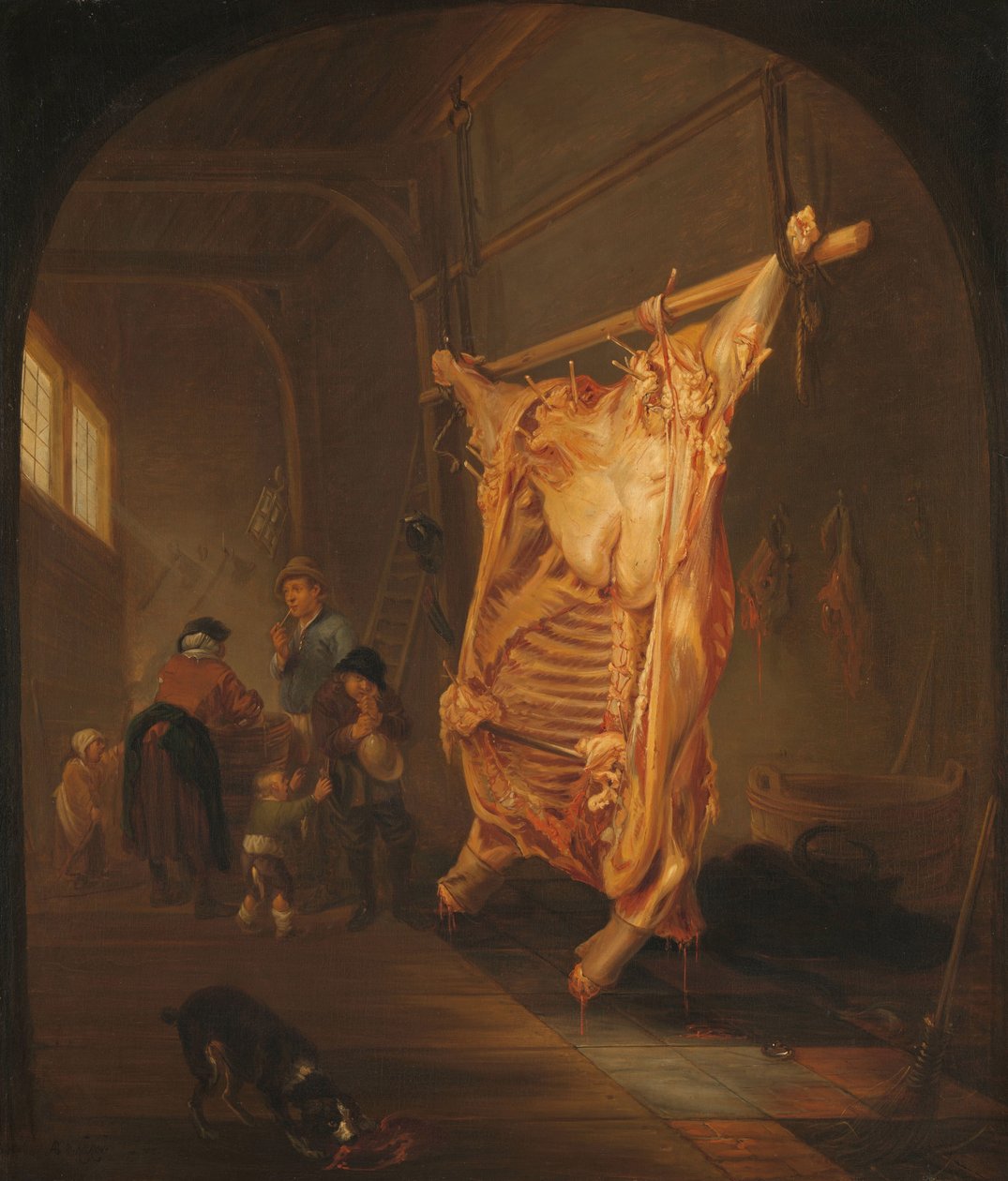 A levágott ökör alkotó: Abraham van den Hecken