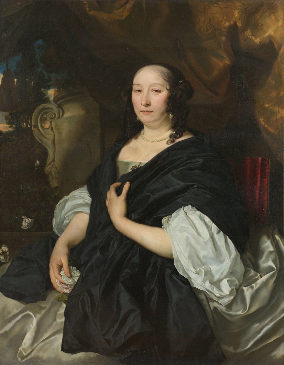 Catharina van der Voort portréja Catherine van der Voort (1622-74). Pieter de la Court második felesége alkotó: Abraham van den Tempel