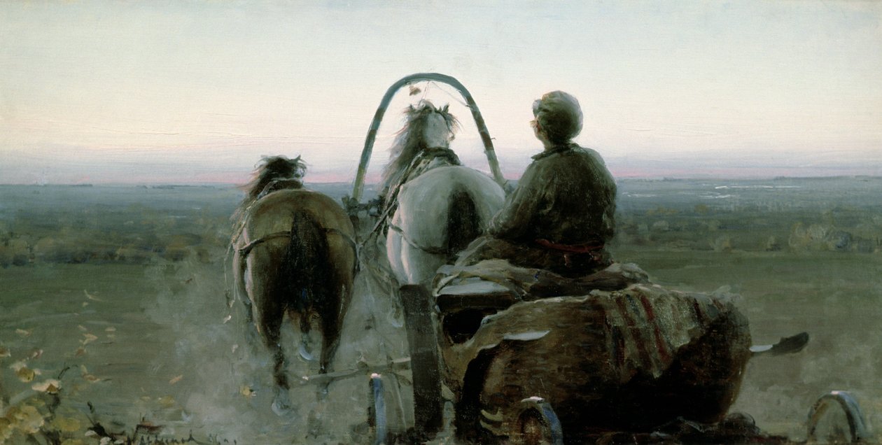 A visszatérő utazás, 1896 alkotó: Abram Efimovich Arkhipov
