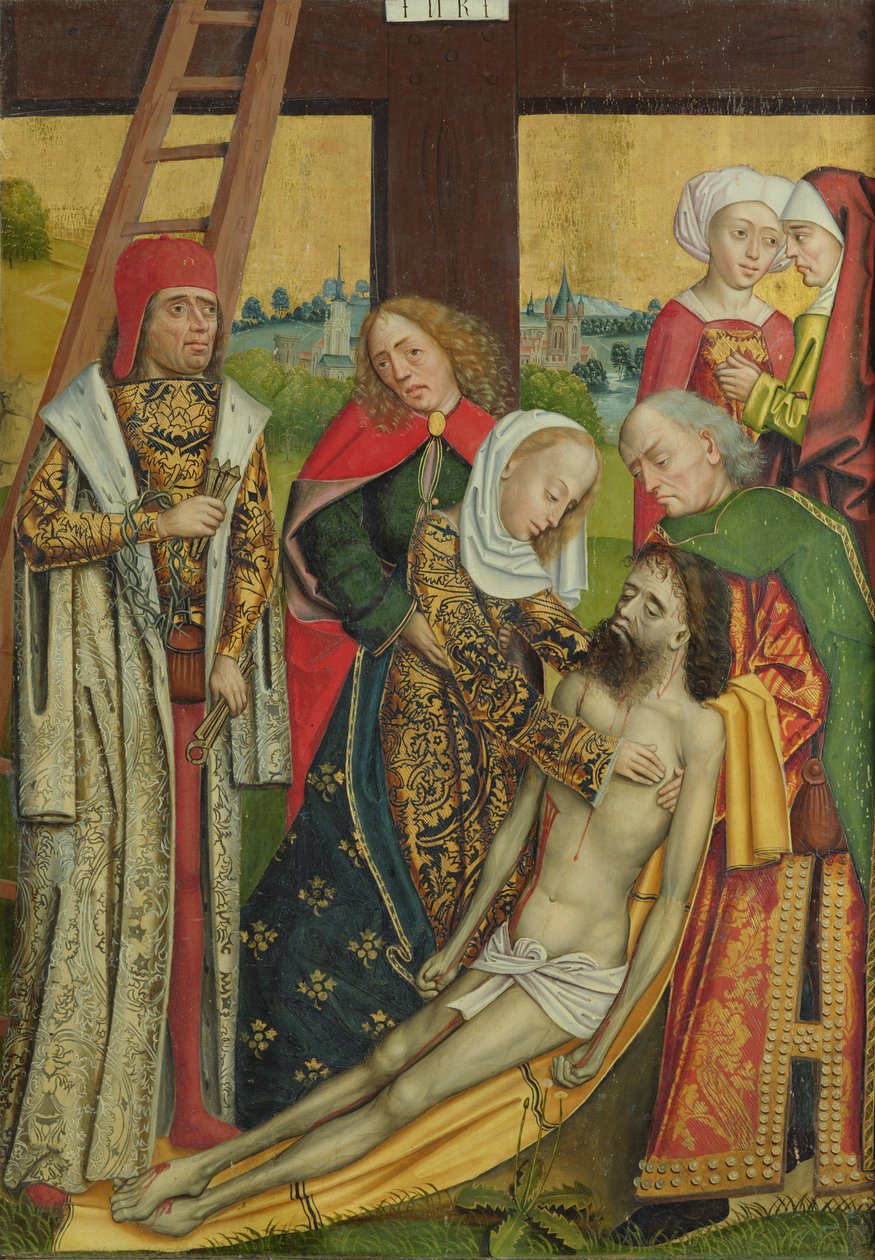 Leszállás a keresztről, a kupolaoltárról, 1499 (tempera a táblán) alkotó: Absolon Stumme