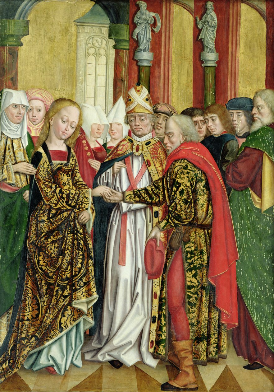 Szűzanya házassága, a kupolaoltárról, 1499 (tempera a táblán) alkotó: Absolon Stumme