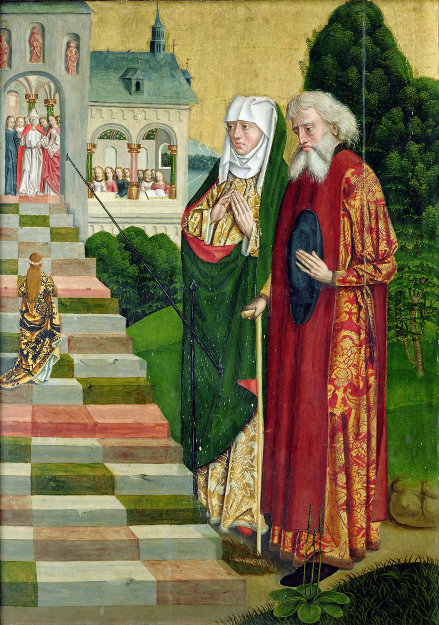 Szűz Mária bemutatása, a dóm oltáráról, 1499 (tempera, tábla) alkotó: Absolon Stumme