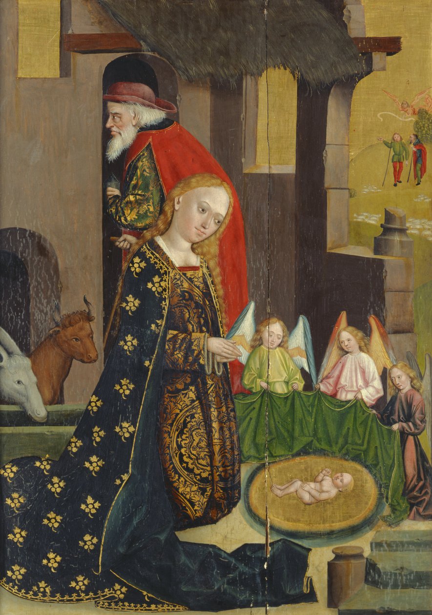 Születés, a kupolaoltárról, 1499 (tempera a táblán) alkotó: Absolon Stumme