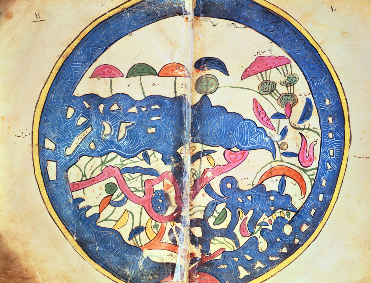Egyiptom térképe, 1348 alkotó: Abu Muhammad Al Idrisi or Edrisi