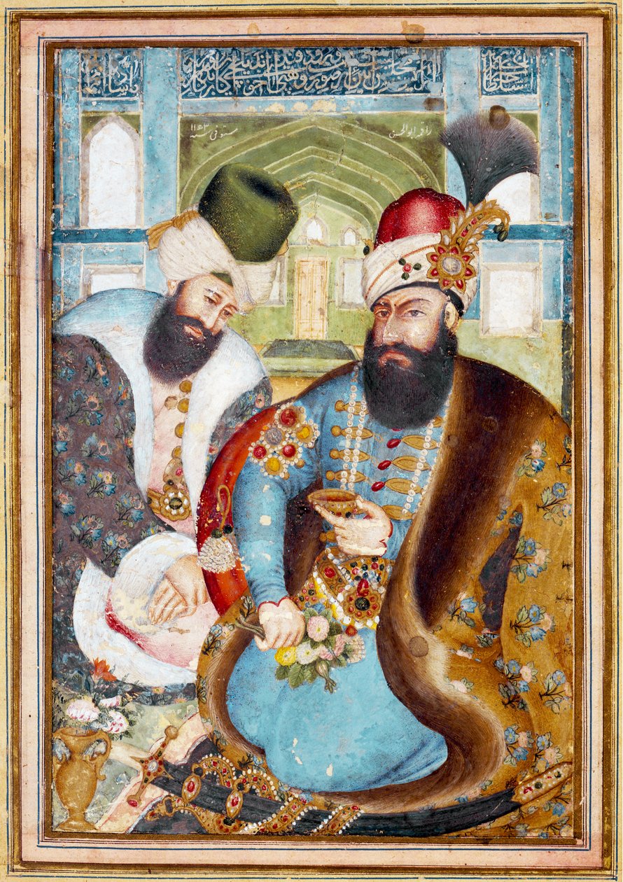 A Zand-dinasztia alapítója, Karim Khan (1750-1779) alkotó: Abu’l Hasan Mustawfi