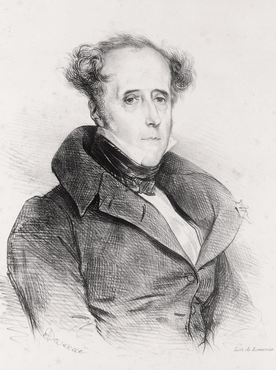 Francois-Rene, Vicomte de Chateaubriand, Lemercier metszete alkotó: Achille Devéria