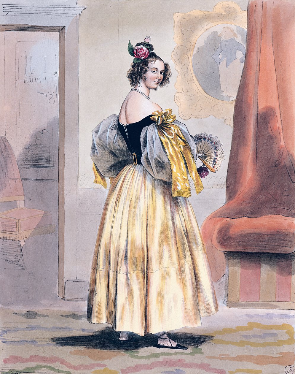 Éjfél, 1830-48 alkotó: Achille Devéria