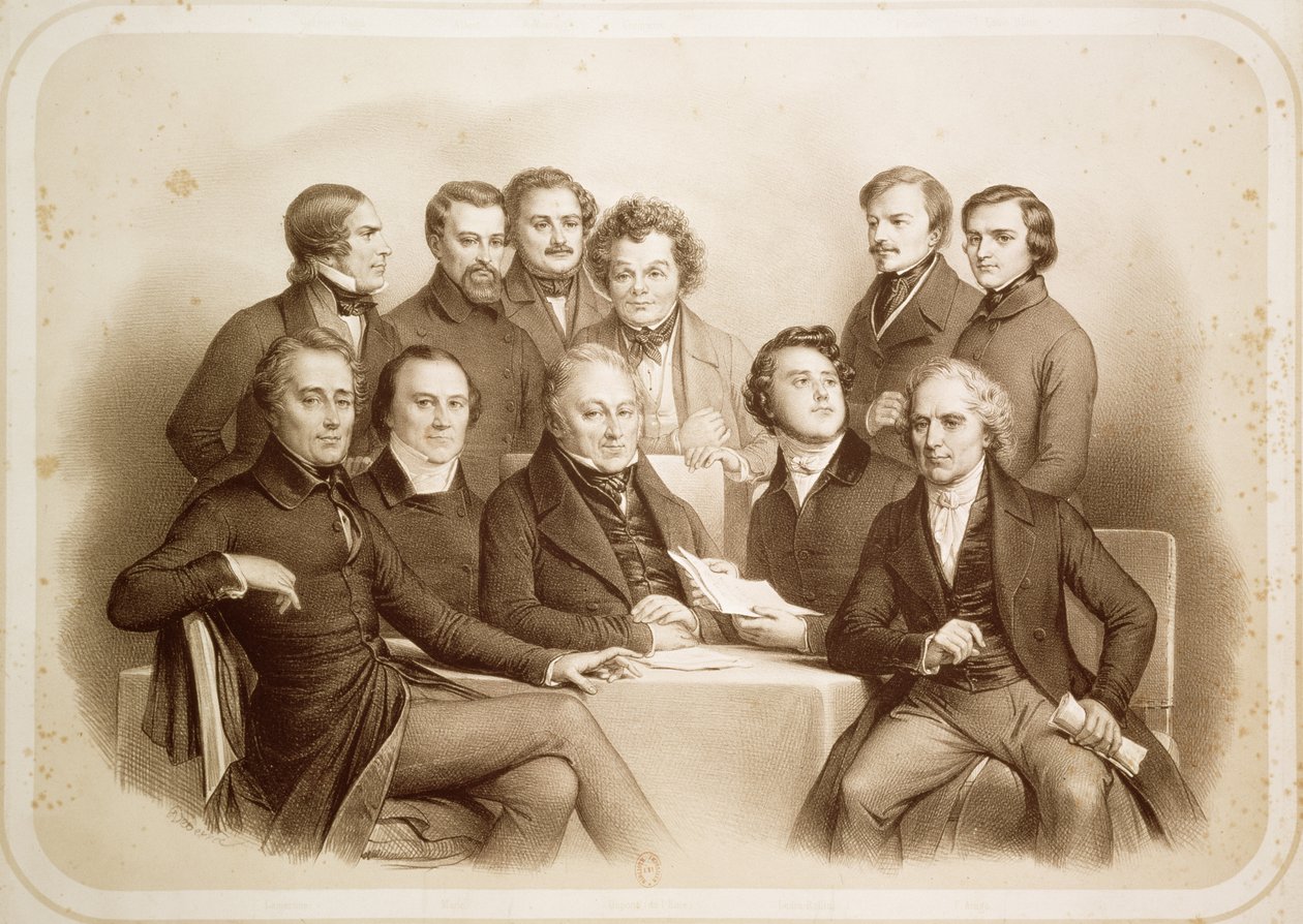 Az 1848. február 24-i Ideiglenes Kormány, 1848 alkotó: Achille Devéria