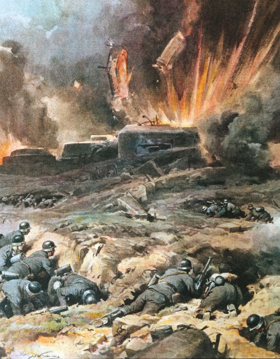 Franciaország, Maginot Line, illusztráció a 