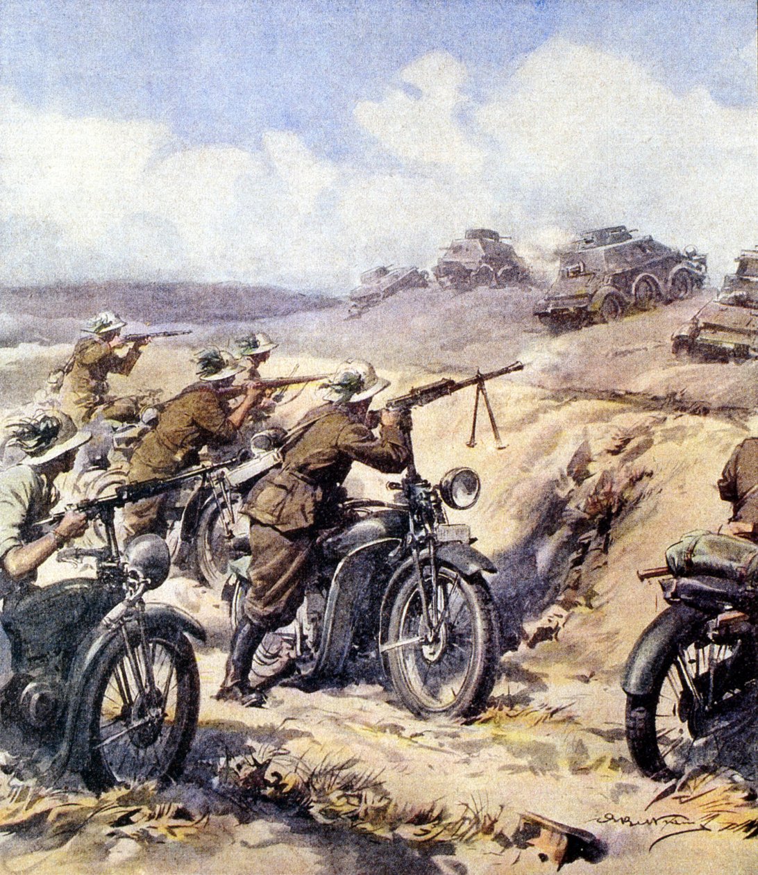 II. világháború – 1940 1941 – észak-afrikai hadjárat – olasz invázió Egyiptom ellen alkotó: Achille Beltrame