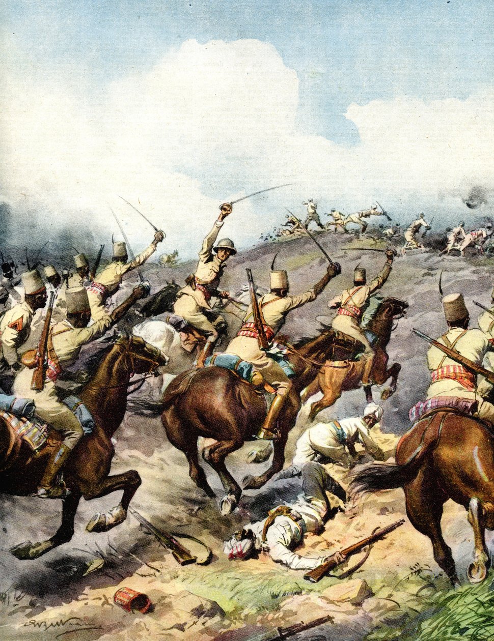1940-es második világháború 1941-es háború Kelet-afrikai hadjárat – Afrika hősei alkotó: Achille Beltrame