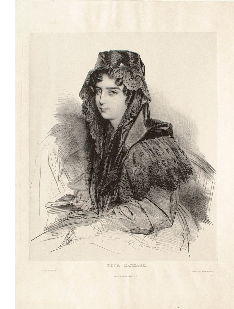Dona Damiana alkotó: Achille Devéria