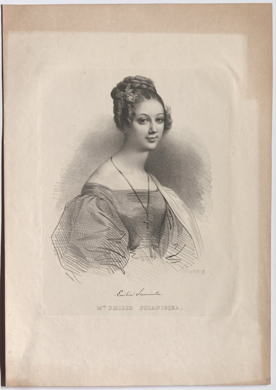 Emilie Sczaniecka kisasszony alkotó: Achille Devéria