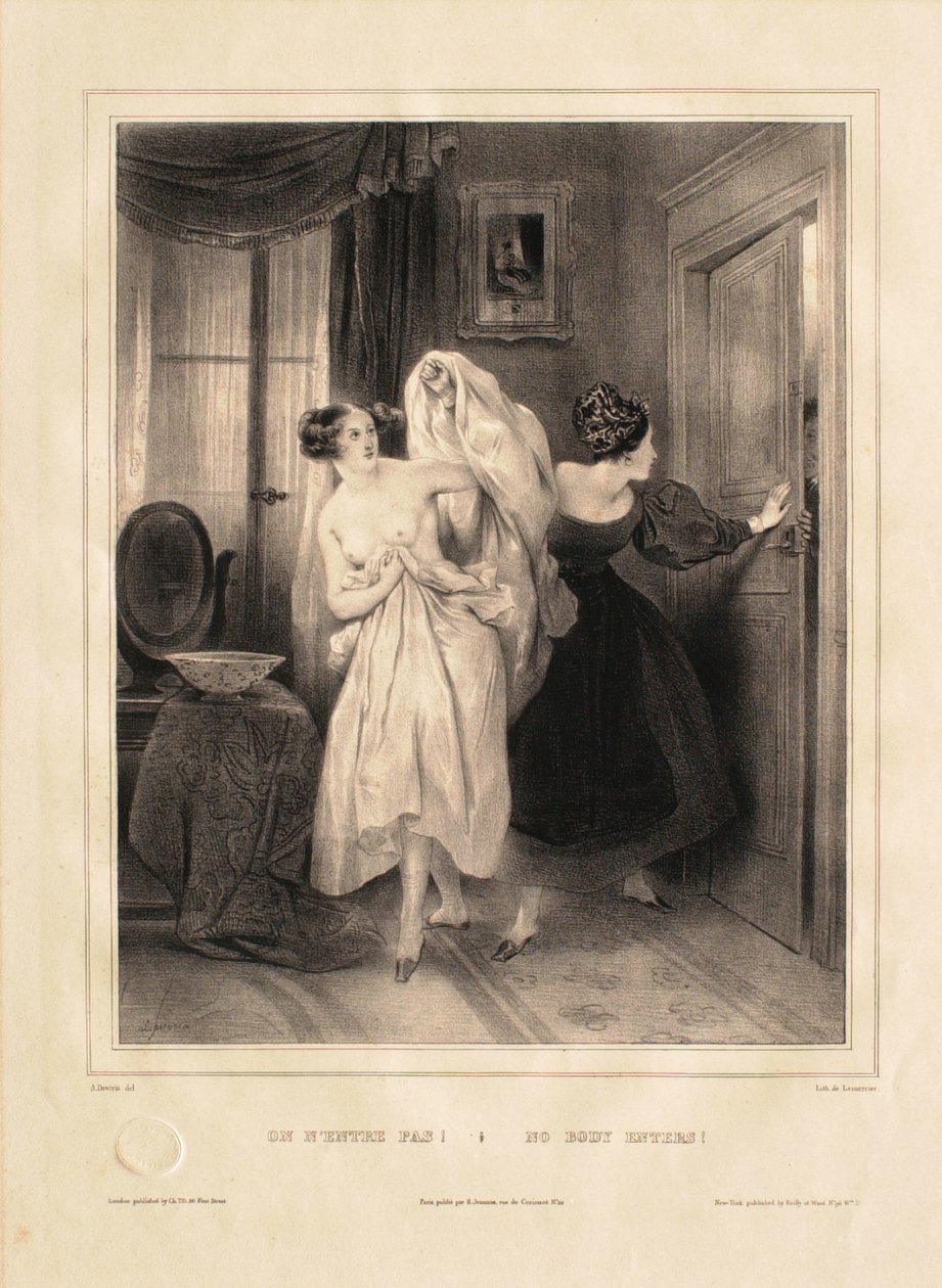 Senki sem léphet be! alkotó: Achille Devéria