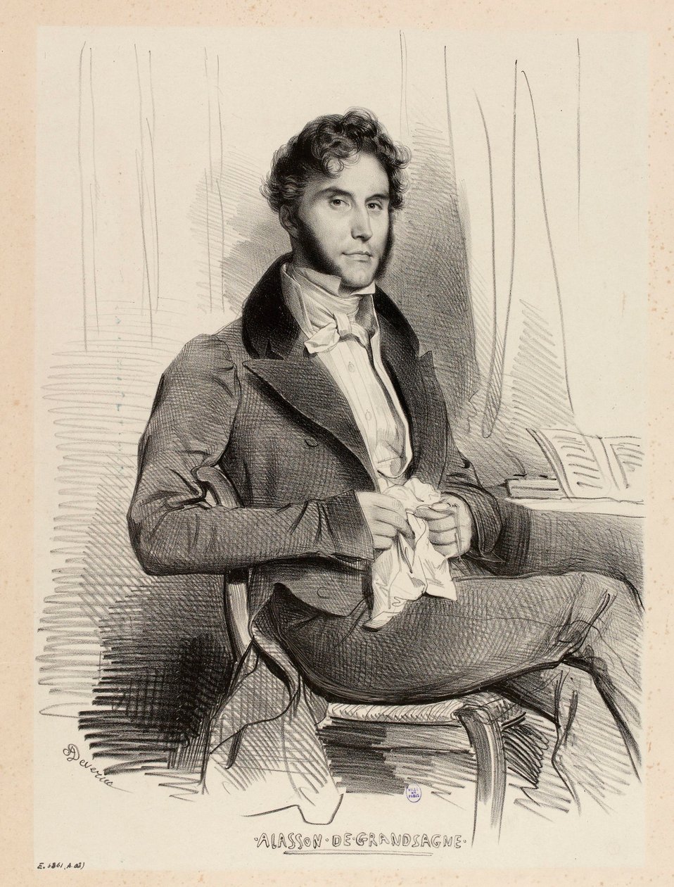 Ajasson de Grandsagne portréja alkotó: Achille Devéria