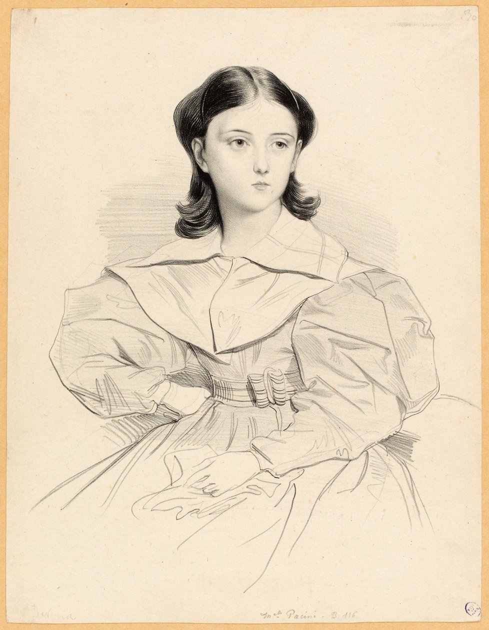 Mademoiselle Pacini portréja alkotó: Achille Devéria