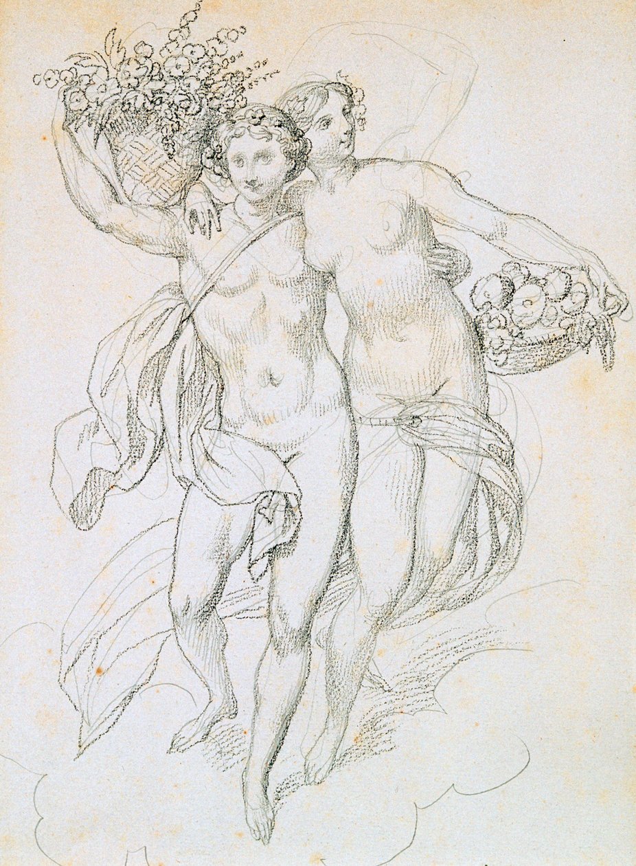 Psyche és Cupido, 1820-1857 alkotó: Achille Devéria