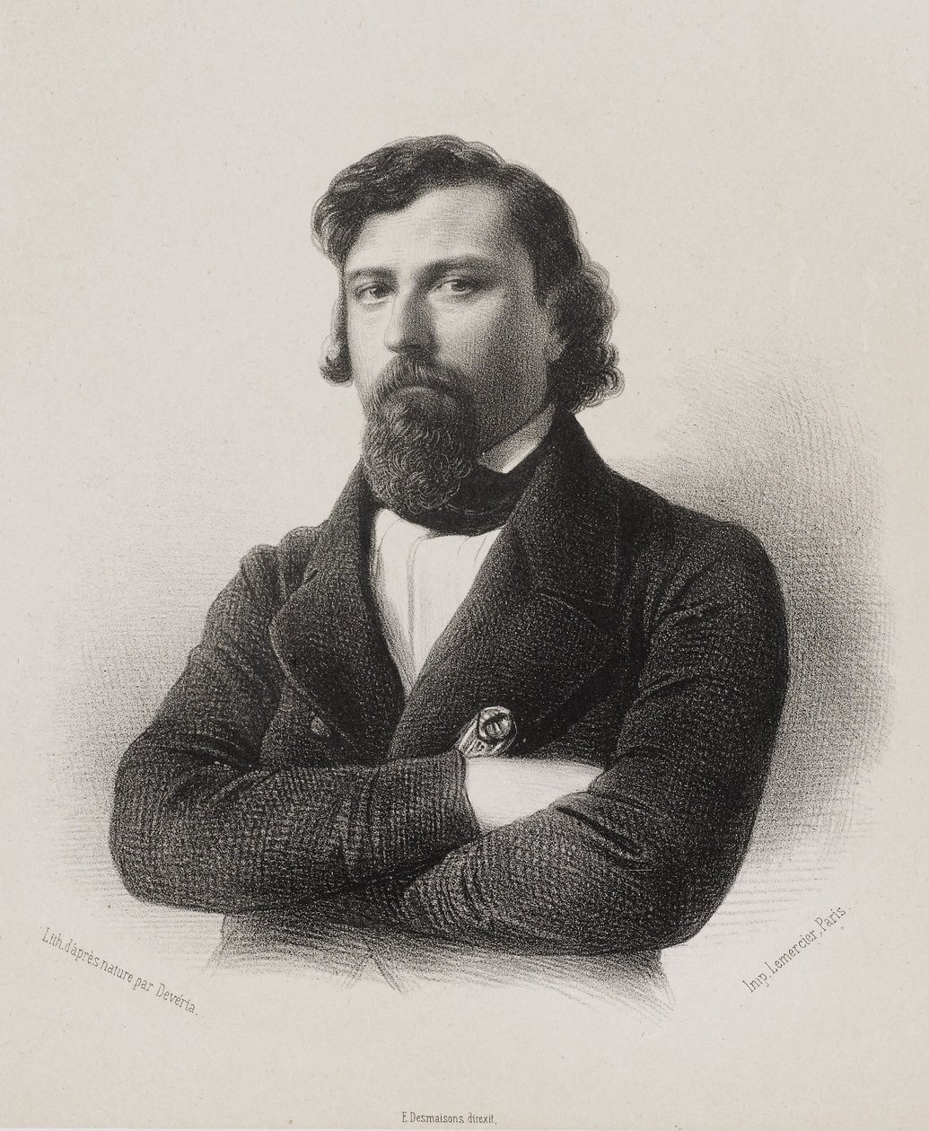 Nemzetgyűlés, népképviselők galériája - Jules André Sébastien Fargin-Fayolle alkotó: Achille Devéria
