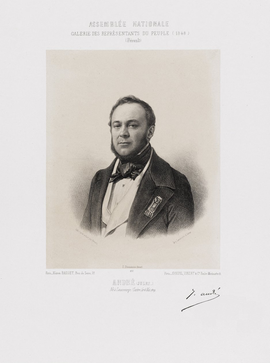 Nemzetgyűlés, Népképviselők Galériája - Marie François Joseph Jules André (Hérault) alkotó: Achille Devéria