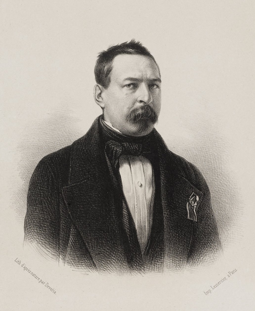 Nemzetgyűlés, a népképviselők galériája - Toussaint Bravard alkotó: Achille Devéria