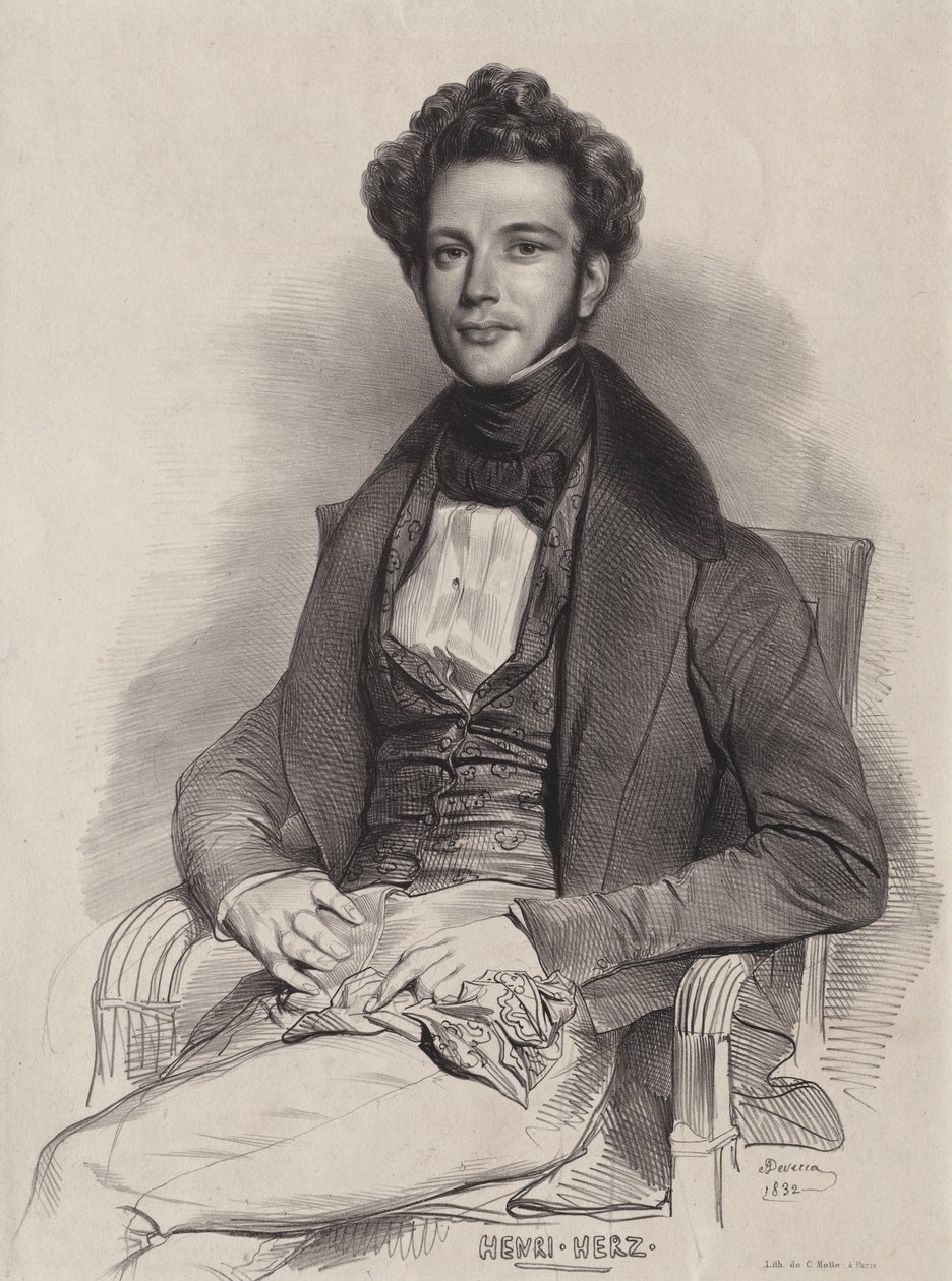 Henri Herz, zongoraművész alkotó: Achille Devéria