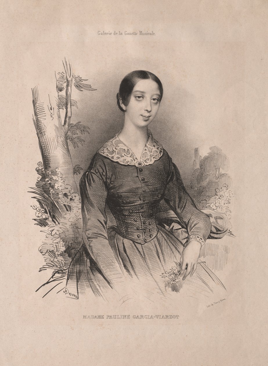 Madam Pauline Garcia-Viardot alkotó: Achille Devéria