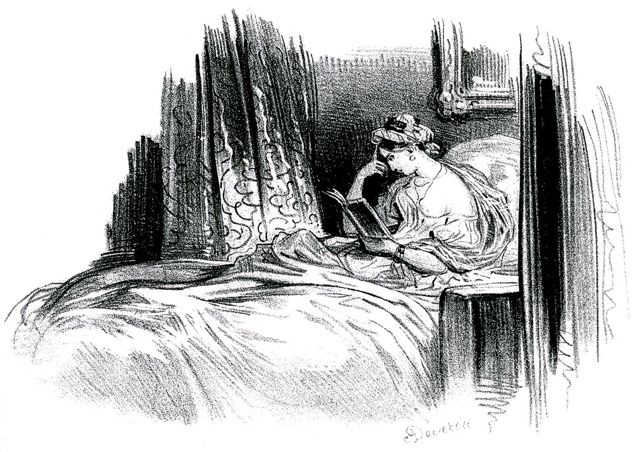 Madame Bovary Gustave Flaubert regényéért alkotó: Achille Devéria