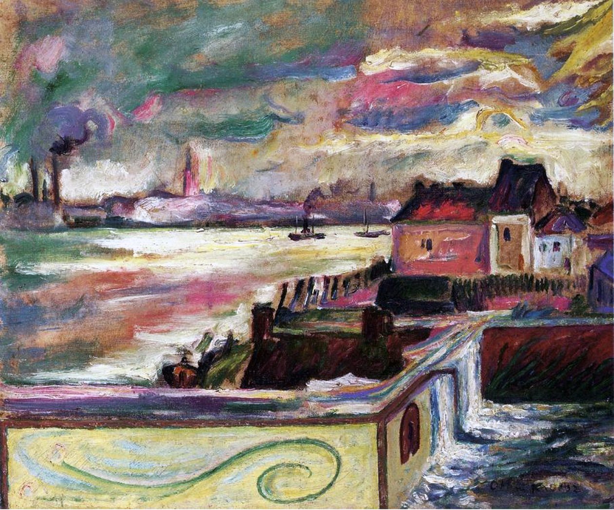 Antwerpen, 1906 körül (olaj, vászon) alkotó: Achille Emile Othon Friesz