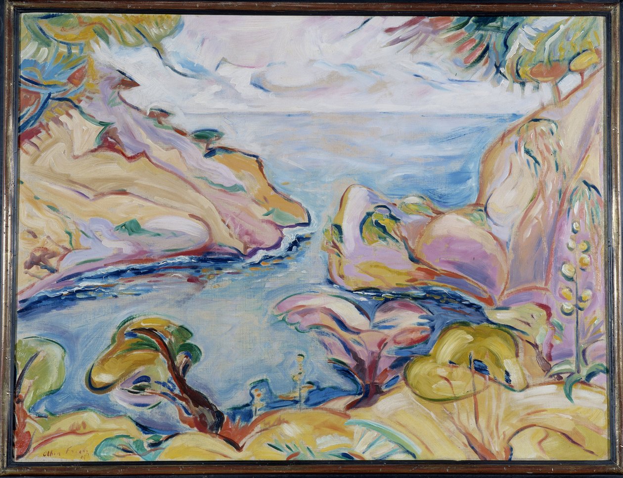 Figuerolle-i Calanque in La Ciotat Achille-Emile (Achille Emile) Othon Friesz (1879-1949) 1907 Kötelező megemlítés: a Provence Alapítvány tiszteletének gyűjteménye, Marseille alkotó: Achille Emile Othon Friesz