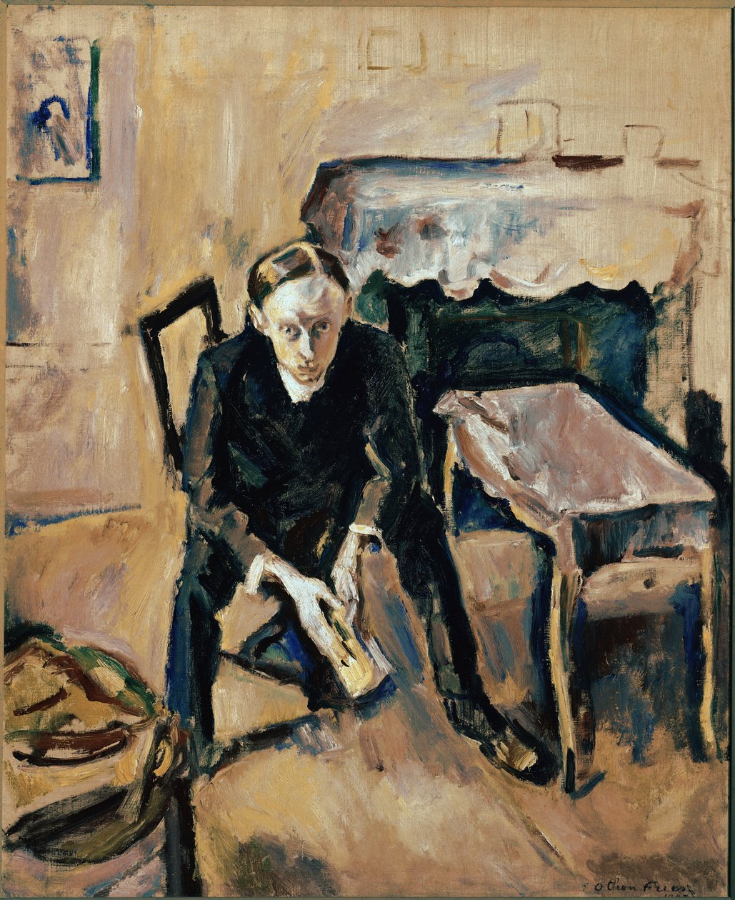 Fernand Fleuret francia író portréja (olaj, vászon alkotó: Achille Emile Othon Friesz