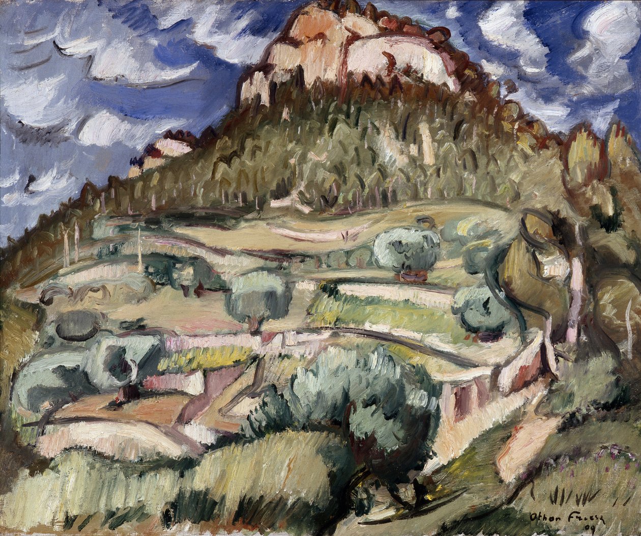 A Baou du Redon a Cassis. Achille-Emile (Achille Emile) Othon Friesz (1879-1949) festménye alkotó: Achille Emile Othon Friesz