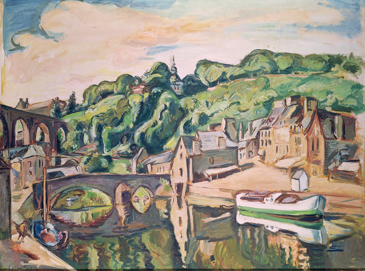 Dinan kilátása (olaj, vászon) alkotó: Achille Emile Othon Friesz
