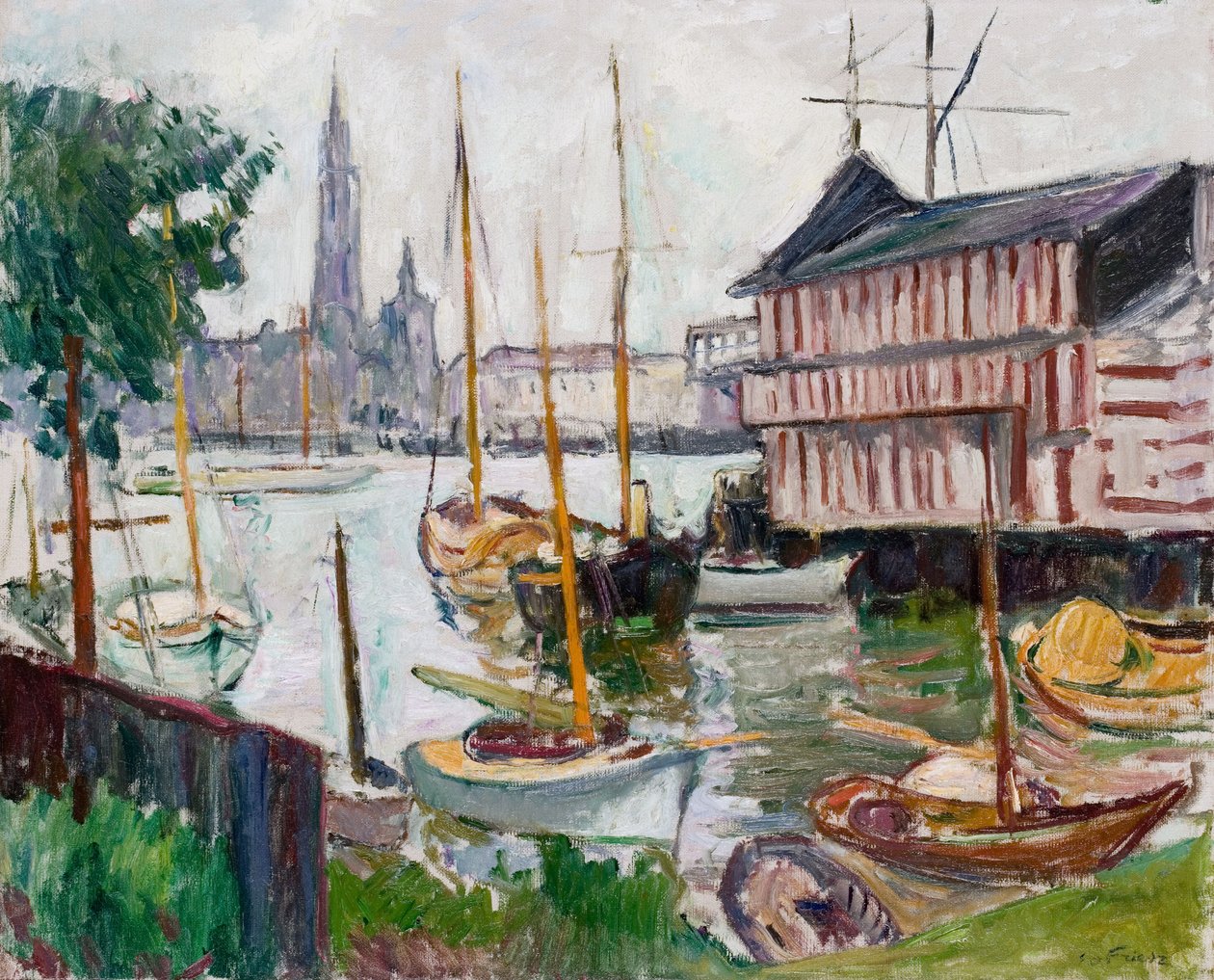 Yacht medence, Sainte-Anne, Antwerpen alkotó: Achille Emile Othon Friesz