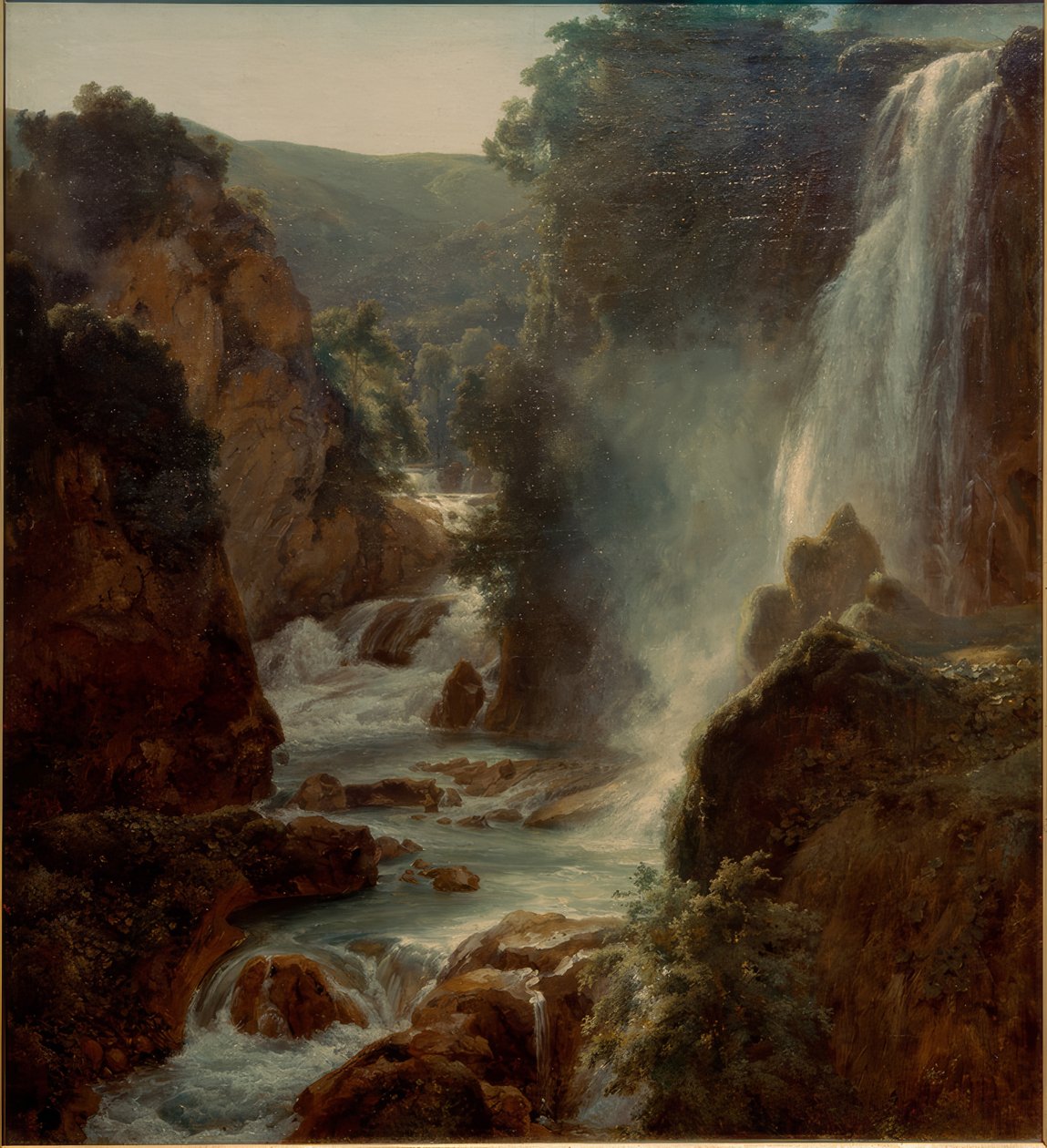 A Tivoli Cascade alkotó: Achille Etna Michallon